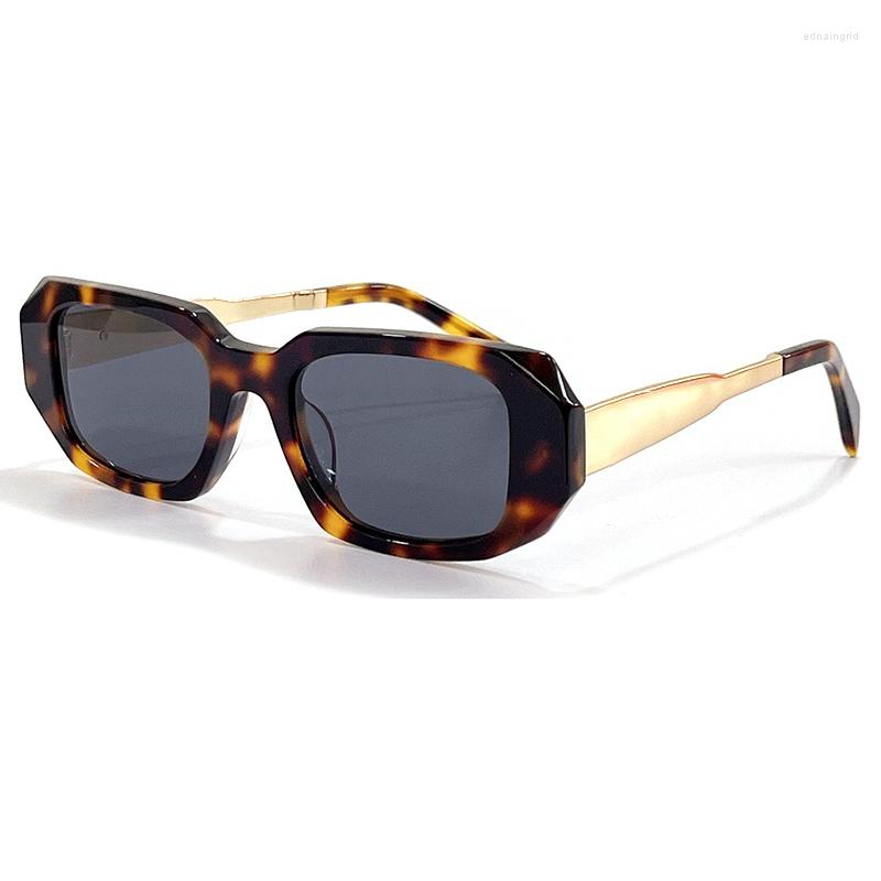 

Sunglasses Acetate Rectangle Frame 2022 Fashion Trendy Tortoise Luxury Spring Summer Arrival Streetwear Glasses For Women