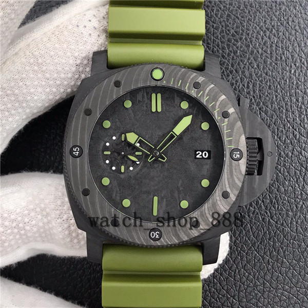 

TOP-Quality Men's Watches 47mm Submersible PAM961 PAM00961 PAM 961 00961 Carbon Fiber Sapphire Top Quality Mechanical Automatic Mens Watch Wristwatches