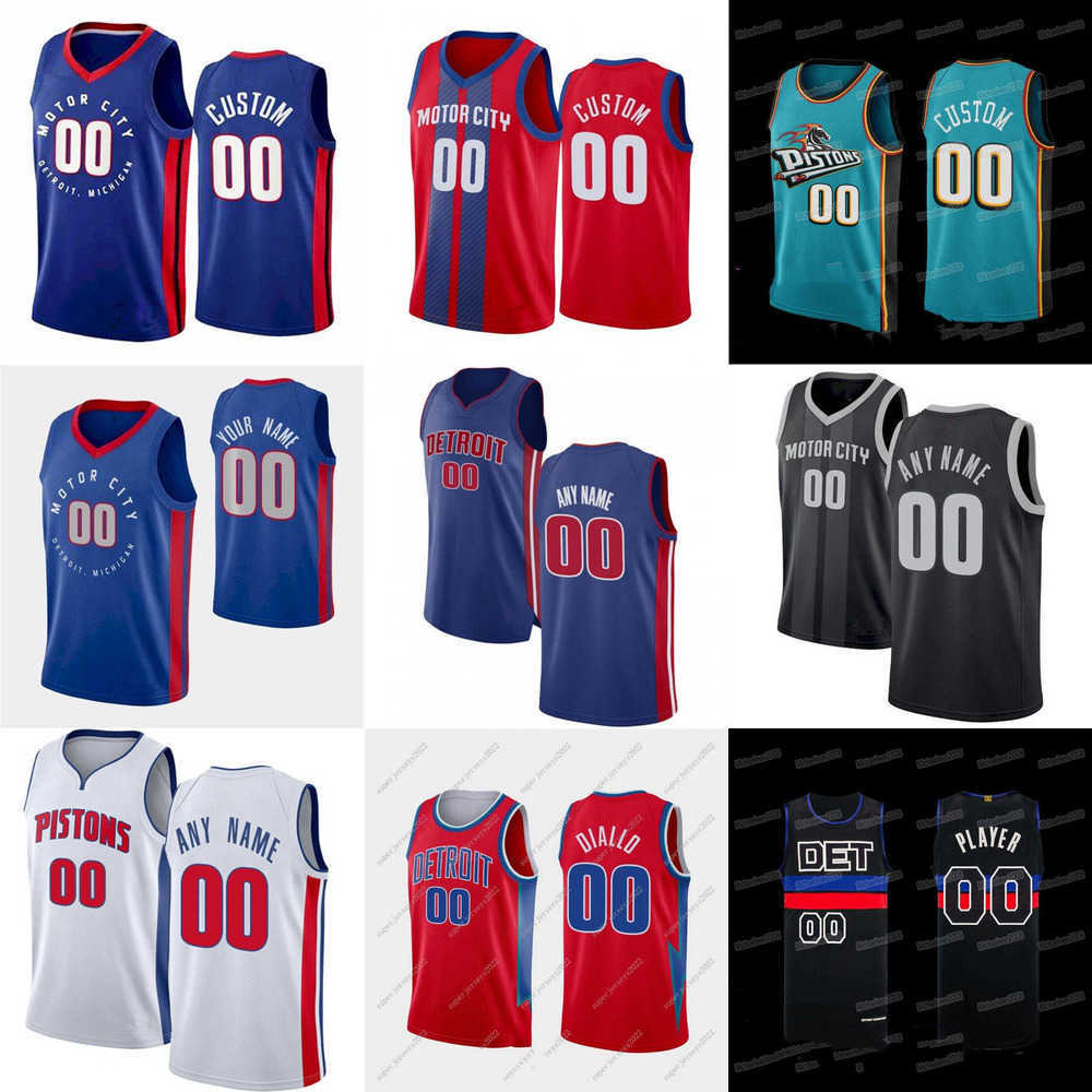 

Mens Womens Youth Detroit''Pistons''Custom 17 Rodney McGruder 27 Buddy Boeheim 2 Cade Cunningham 23 Jaden Ivey 0 Jalen Duren Basketball Jersey, Colour