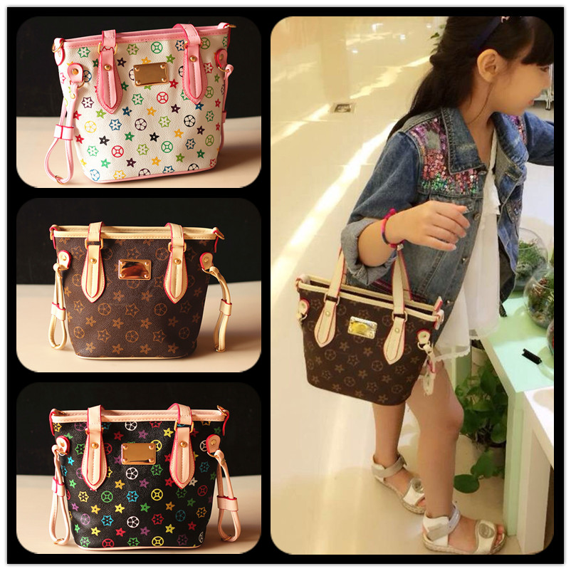 

Kids Tote Bag Stylish Child Handbag Designer Kid Girl Purses Shoulder bags Fashion Children Handbags Mini Baby BAG Christmas Gift, Coffee