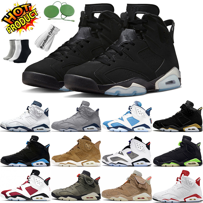 

jumpman 6 OG 6s Basketball shoes Black Metallic Georgetown Midnight Navy Infrared DMP Black Cat Carmine Electric Green Maroon trainer sneakers sports, Unc