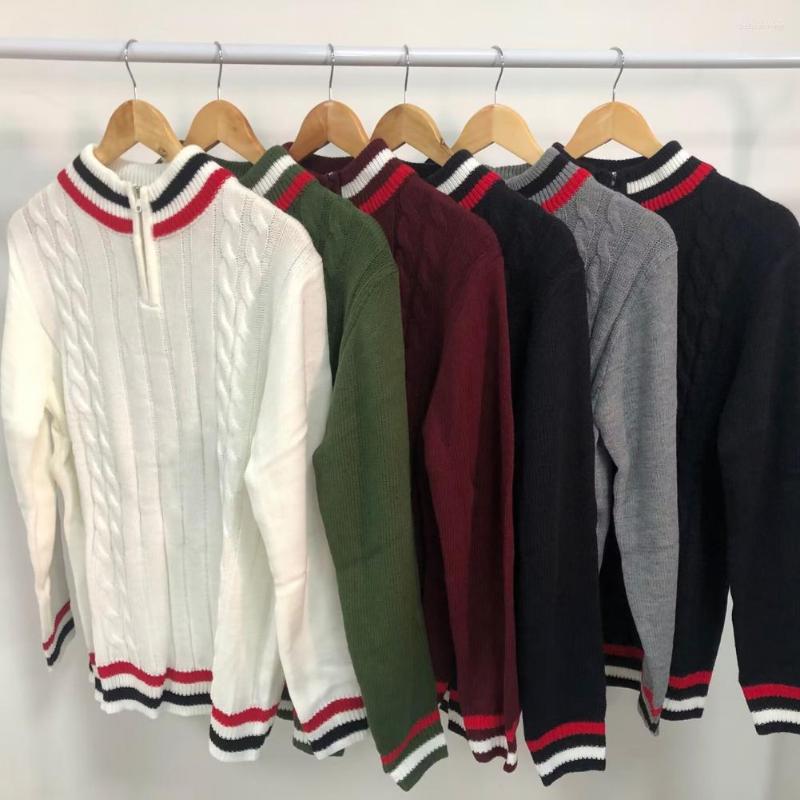

Men's Sweaters Sprint Autumn Splicing Color Twist Texture Sweater Men Comfy Cold Resistant, Black
