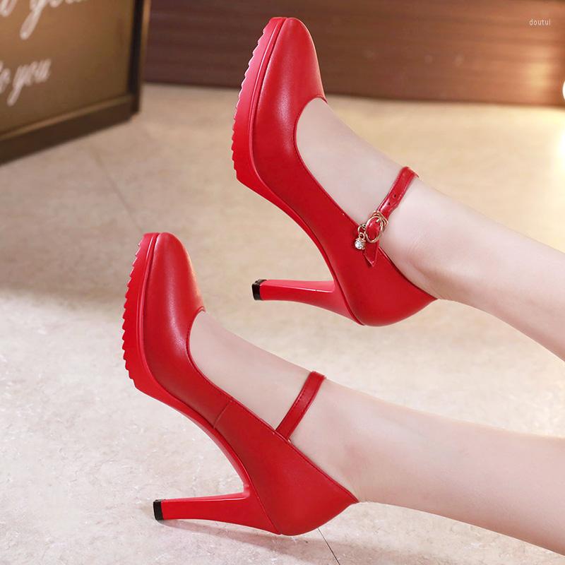

Dress Shoes Spring Large Size Round Head Platform Cheongsam Catwalk Single Stiletto High Heels All-match Women's, Heel height 8 cm