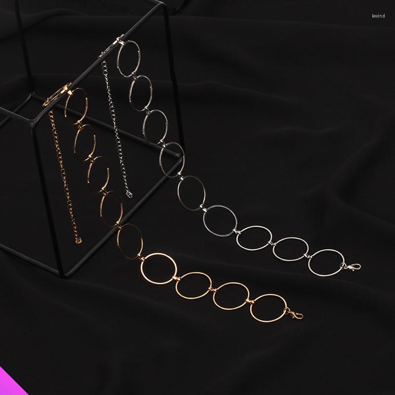 

Choker Wholesale 10 Circle Chain Necklace Ladies Fashion Romantic Style Clavicle 2 Colors 2022