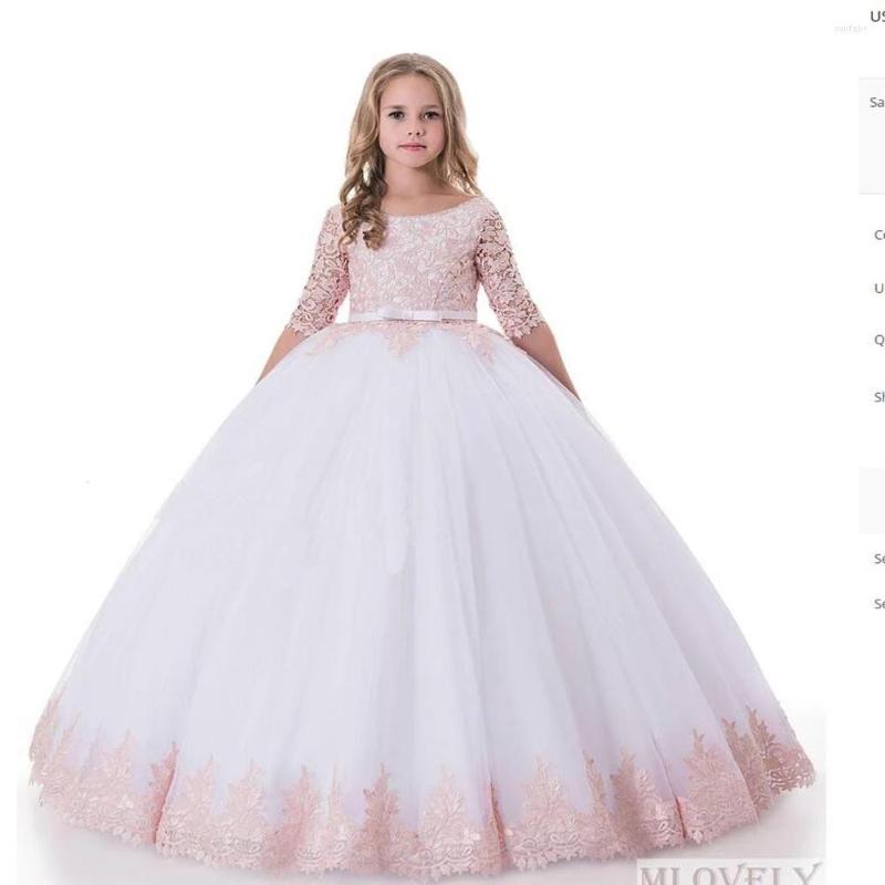 

Girl Dresses Flower Girls Evening Party Dress For Sequins Princess Kids Wedding Winter Children Costume, Blue
