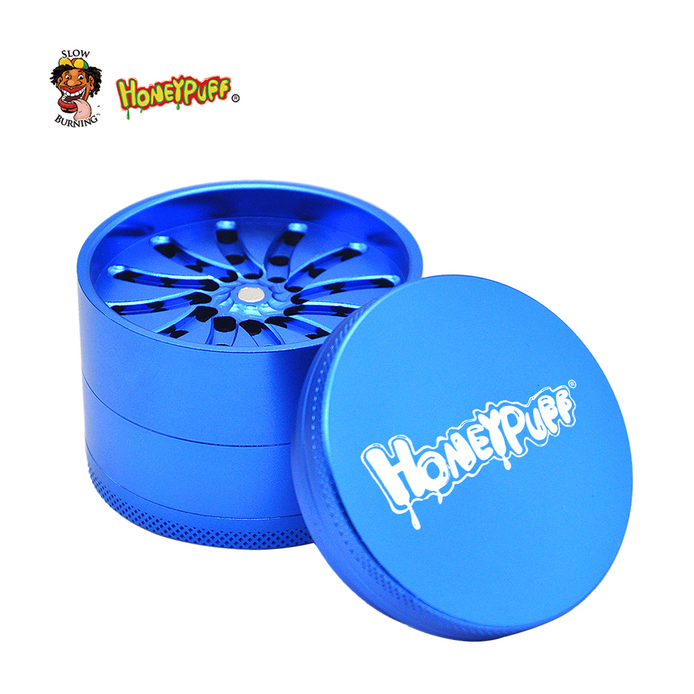 

smoke accessory 63 MM 4 Layers Aircraft Aluminum Tobacco herb grinder Groove Grinding Patented Teeth Spice Crusher Snuff Snorter Grinder