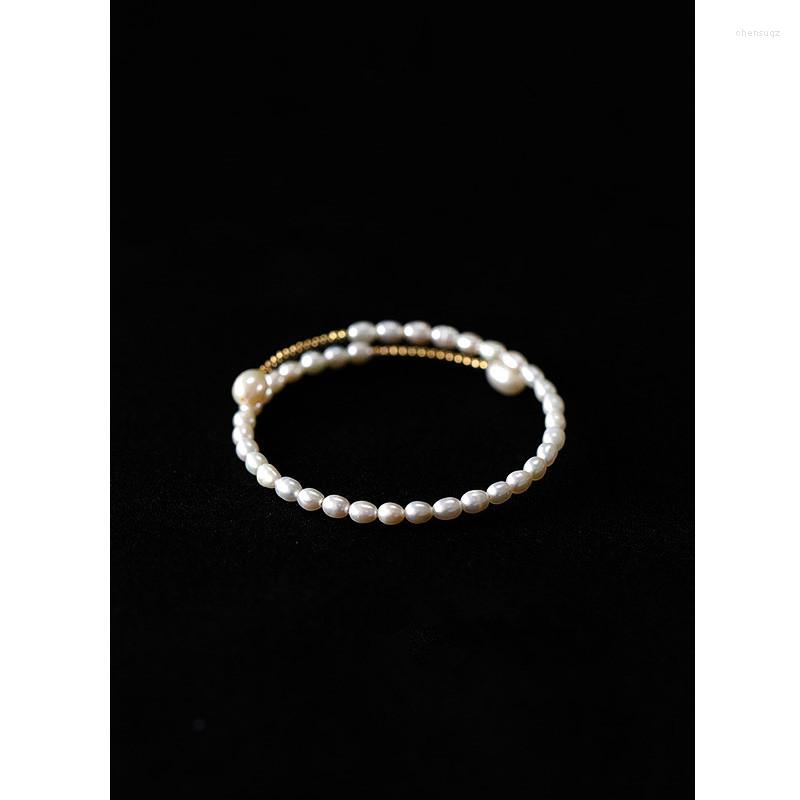 

Bangle FXLRY Original Handmade Natural Pearls Opening Adjustable Bracelet For Women Bridal Wedding Accessories