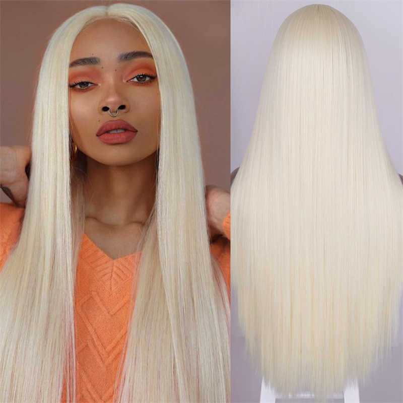 

Hair Lace Wigs Wig Female Black Long Straight Middle Distribution Natural Headwear Korean Version Temperament Tracel Chemical Fiber Wigs