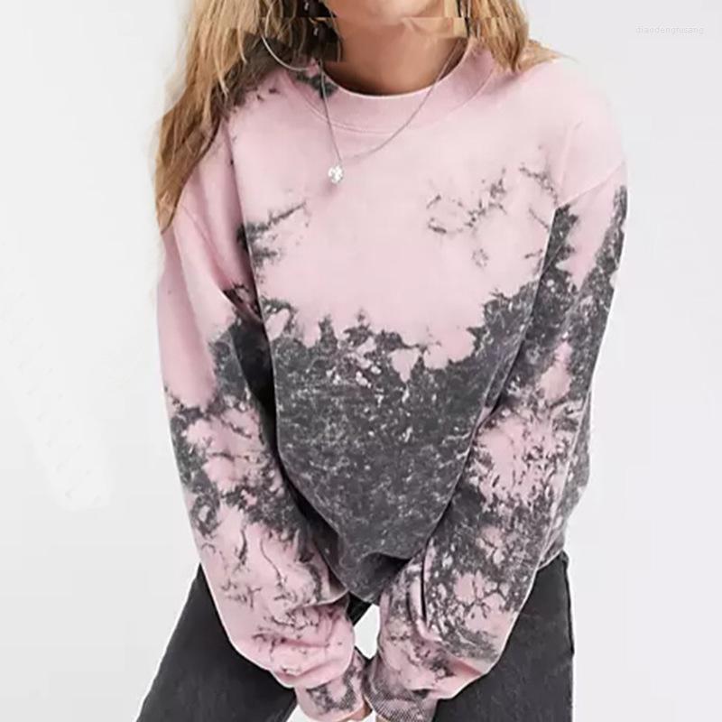 

Women' Hoodies High-quality Autumn 2022 Women' Round Neck Printing Loose-fitting Sweater, Pink