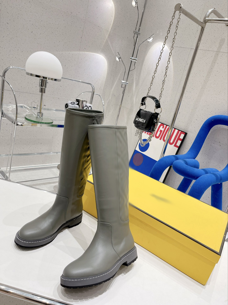 

High heeled Martin boots Autumn winter Coarse heel women shoes Desert Boot real leather zipper letter Lace up Fashion lady Heels Large size 35-40 US4.5-8.5 With box -B165, Picture color