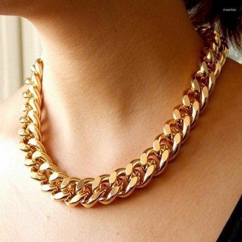 

Chains Gothic Chunky Chain Choker Necklace Punk Rock Statement Women Men Goth Jewelry Vintage Collier Femme Fashion