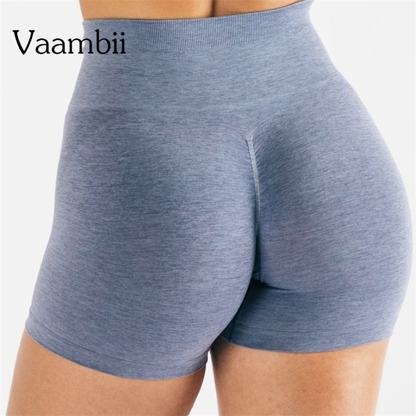

Yoga Outfits Women High Waist Sport Shorts Seamless Workout Scrunch Butt Fitness Womens Sports Short Pants Gym Clothing 221108, Blue gray