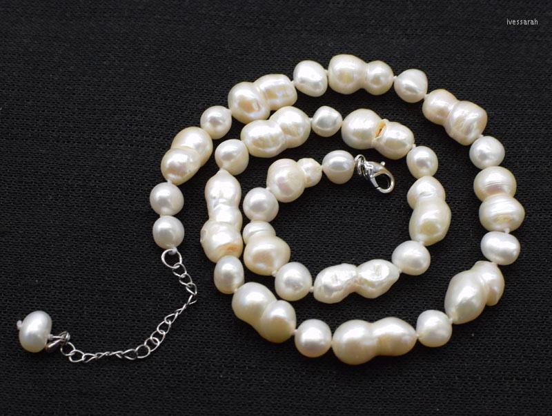 

Chains Freshwater Pearl White BAROQUE 18-22MM Necklace 17inch Wholesale Bead Nature Gift Discount For Woman FPPJ