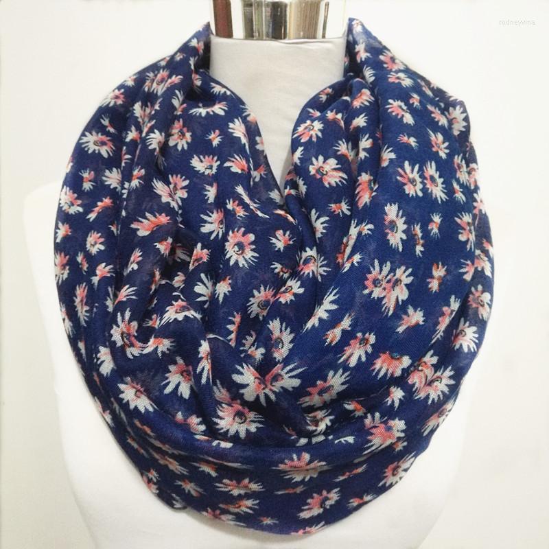 

Scarves 10pcs/lot Chrysanth For Women Flower Viscose Infinity Scarf Snood Hijab Daisy Trumpet Long