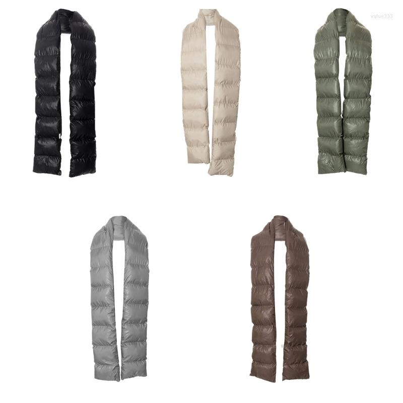 

Scarves DownCotton Scarf Winter Women Men Fashion Casual Long Vest Ladies Shawl Wrap