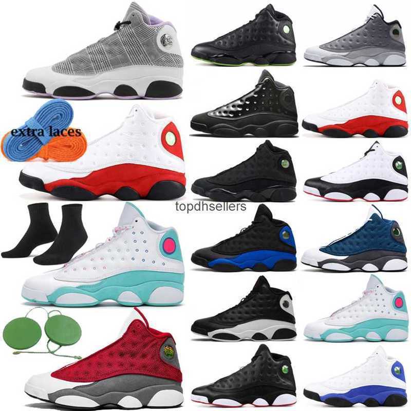 

Brave Blue Red Flint Bred Hyper Royal 13 13s shoes retro Mens Basketball Shoe Court Purple Del Sol Houndstooth Black Cat He Got Game Chicago, Color # 18