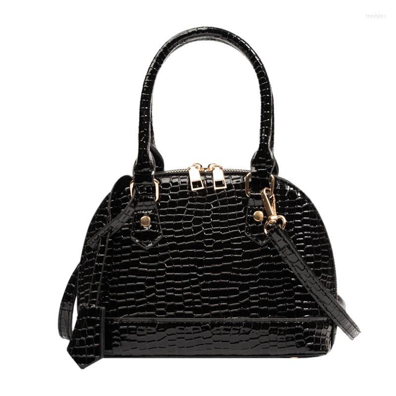 

Evening Bags Stone Patent Black Crossbody For Women 2022 Small Handbag Bag PU Leather Hand Ladies Designer, Model 6