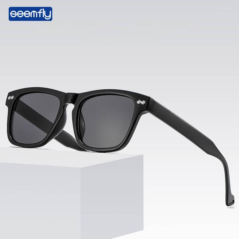 

Sunglasses Seemfly 2022 Fashion Square Colorful Clear Sungshades Vintage Men Women Sun Glasses UV400 Spectacles For Driving