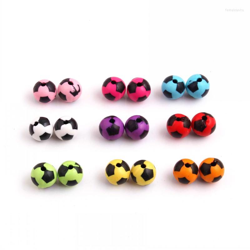 

Beads OYKZA Fashion Colorful Acrylic Round Football For Chunky Necklace DIY Making 12mm 16mm 20mm