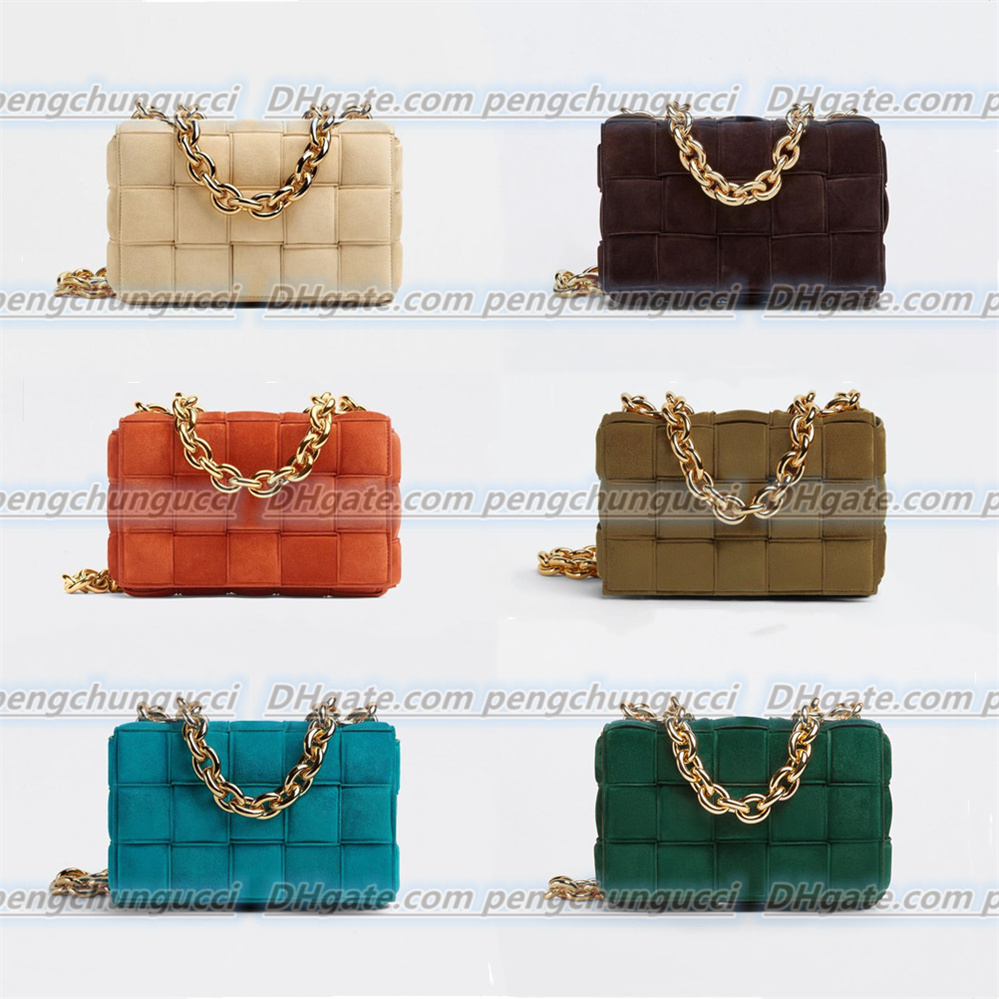 

Top Quality shoulder bags Hand woven Grind arenaceous leather chain totes Luxury designer Multi color selection Women Handbags cassette Cross Body Evening Bags, Brown