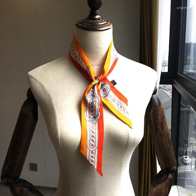 

Scarves 86 5cm Silk Ribbon Bag Scarfs Women Ladies Fashion Neck Head Hair