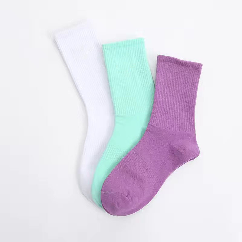 

Sports Socks Women Men Funny Cute School Girls Cotton Embroidery Socks Colorful Woman Sox Brand LOGO Designer Retro White, Color 7