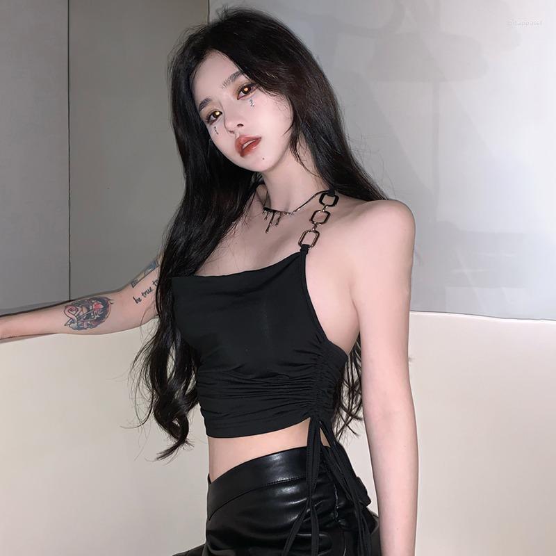 

Women's Tanks Women's Camisole Slim Sexy Summer Sleeveless Crop Top Halter, Black