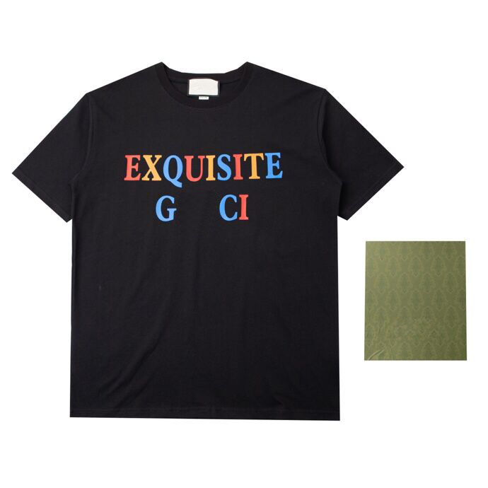 2022ss printemps et été T-shirt pur coton tissu version OS col rond à manches courtes pour hommes de haute qualité T-shirt décontracté j987
