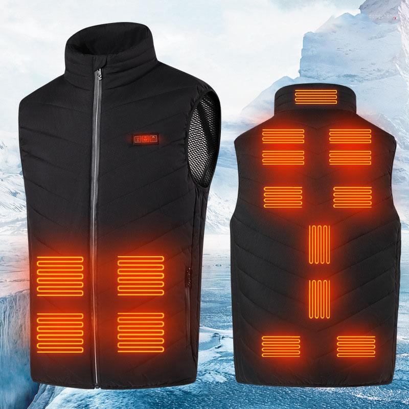 

Men's Vests 13 Areas USB Heated Jacket Men Women Electric Warming Vest Heating Bodywarmer Inner Heat Veste Chauffante, Picture shown