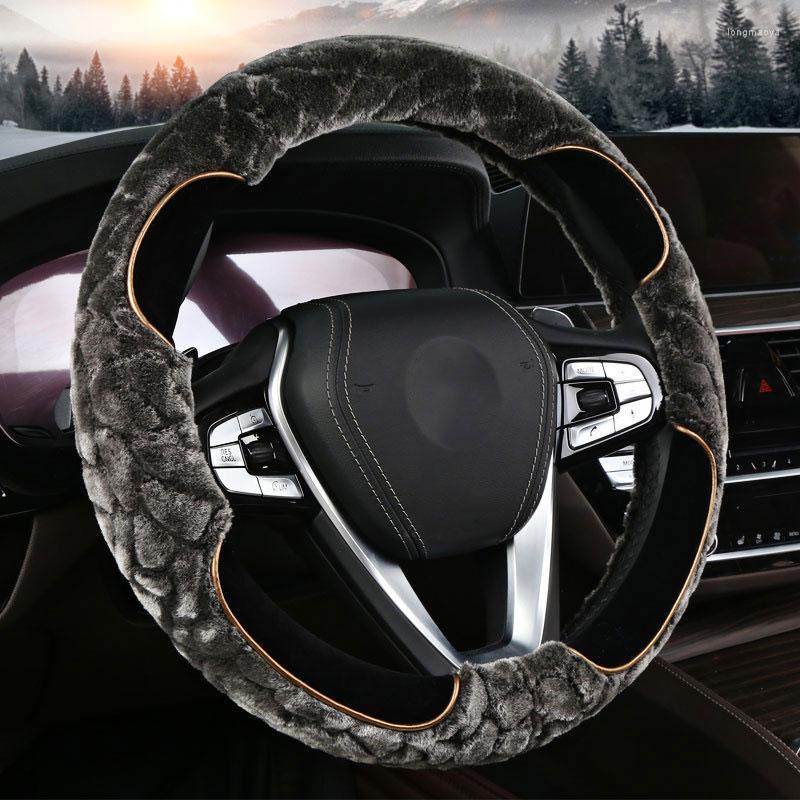 

Steering Wheel Covers Car Cover Keep Warm Short Plush Auto Comfortable Driving Winter Non Slip Assessoires