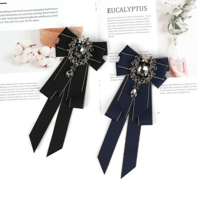 

Bow Ties Elegant Classic Retro Bowtie Neck Tie Ribbon Rhinestone Corsage Cravat Gifts For Men Wedding Formal Dress Accessories