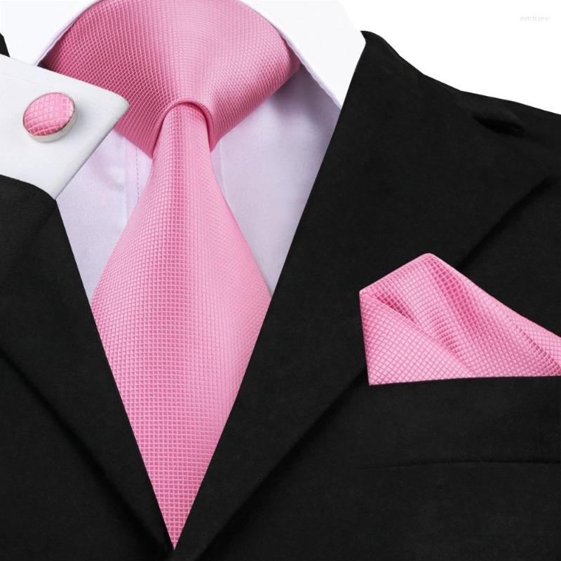 

Bow Ties SN-401 Style Solid Tie Men's Jacquard Woven Neckties Handkerchief Cufflinks Set For Formal Wedding Party Groom