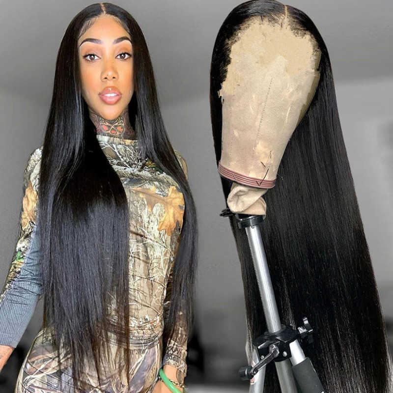 

Hair Lace Wigs Wig Women's Medium Black Long Straight Hair Mechanism Headgear