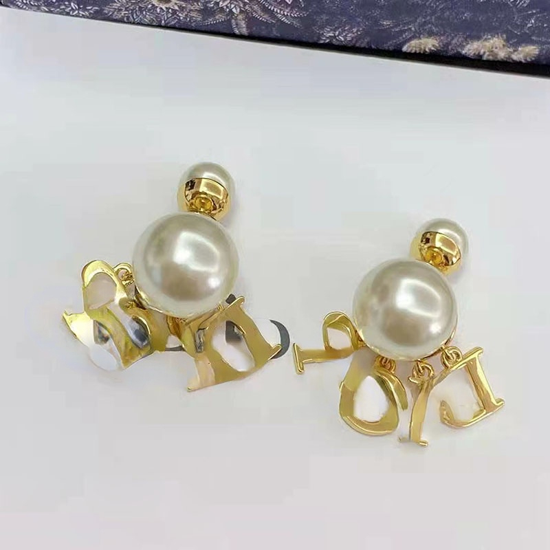 

Fashion Crystal Dangle Stud Earrings Designer Earring For Women Wedding Party Jewelry Pearl Earrings