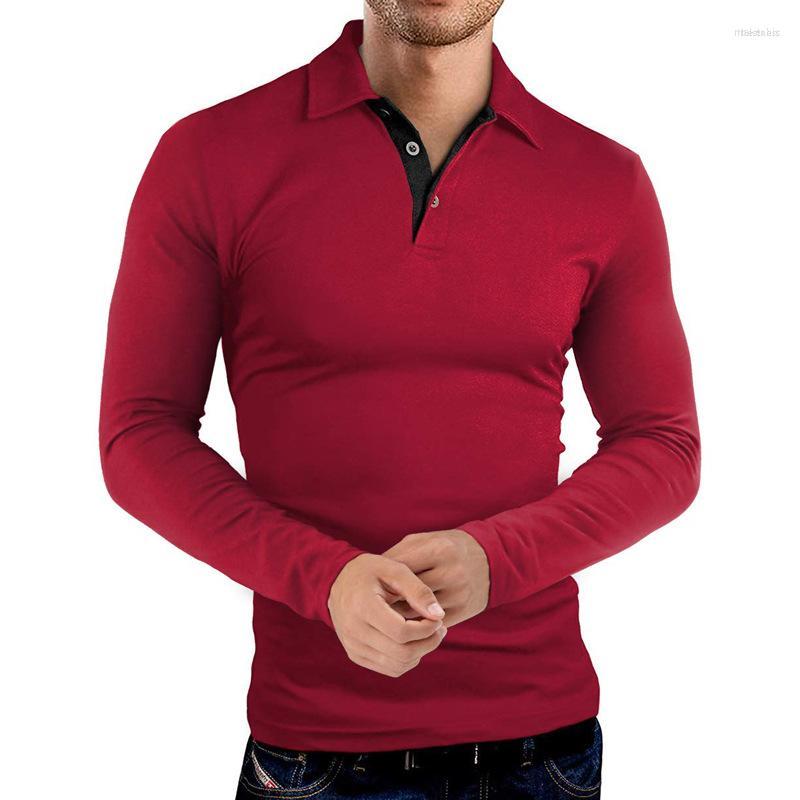 

Men' Casual Shirts Men' -2XL Men' Autumn Long Sleeve Striped Polo Horse Shirt Classic High Fashion Homme Usa Top, Black