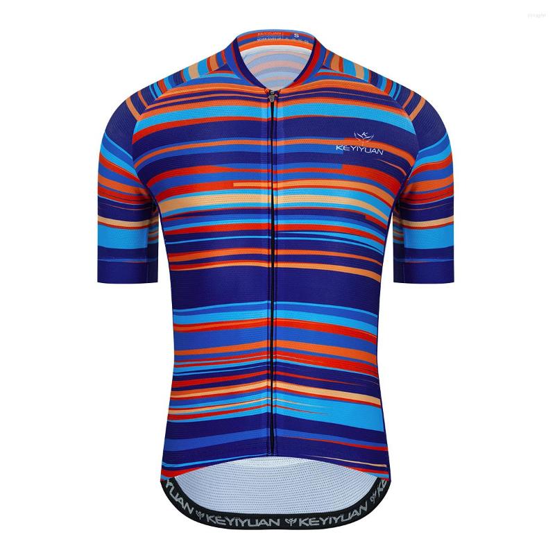 

Racing Jackets KEYIYUAN Cycling Jersey Men Short Sleeve MTB Shirts Bike Tops Quick Dry Bicycle Clothing Polera Ciclismo Hombre, 11