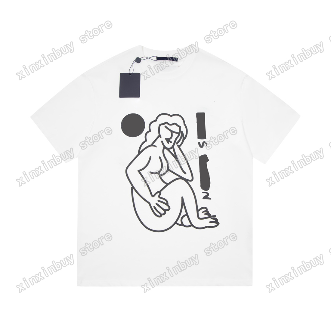 

xinxinbuy Men designer Tee t shirt Paris Graffiti lady chest short sleeve cotton women green black red S-2XL, 01