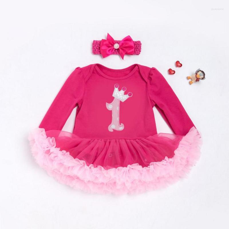 

Clothing Sets Baby Rompers Birthday Costumes Infant Toddler Girl Christmas Outfits Born Princess Party Dress Jumpsuits, As shown
