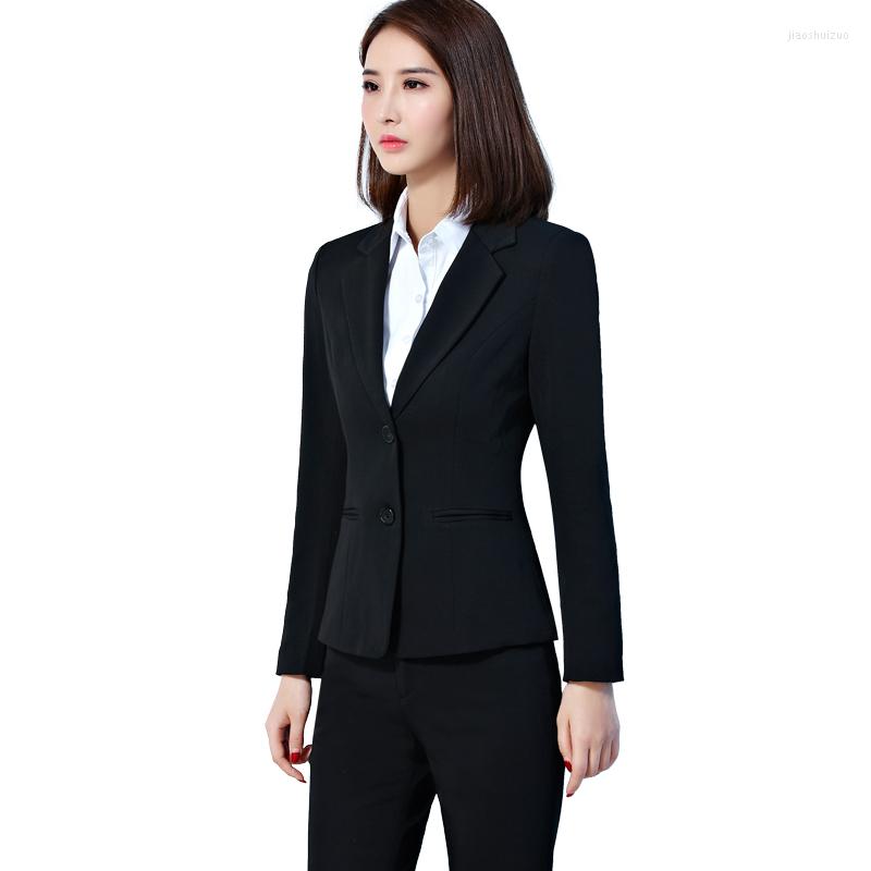 

Women's Two Piece Pants Autumn And Winter Women's 2022 Suit Temperament Civil Service Interview Is Decorating Three-piece, Royal blue