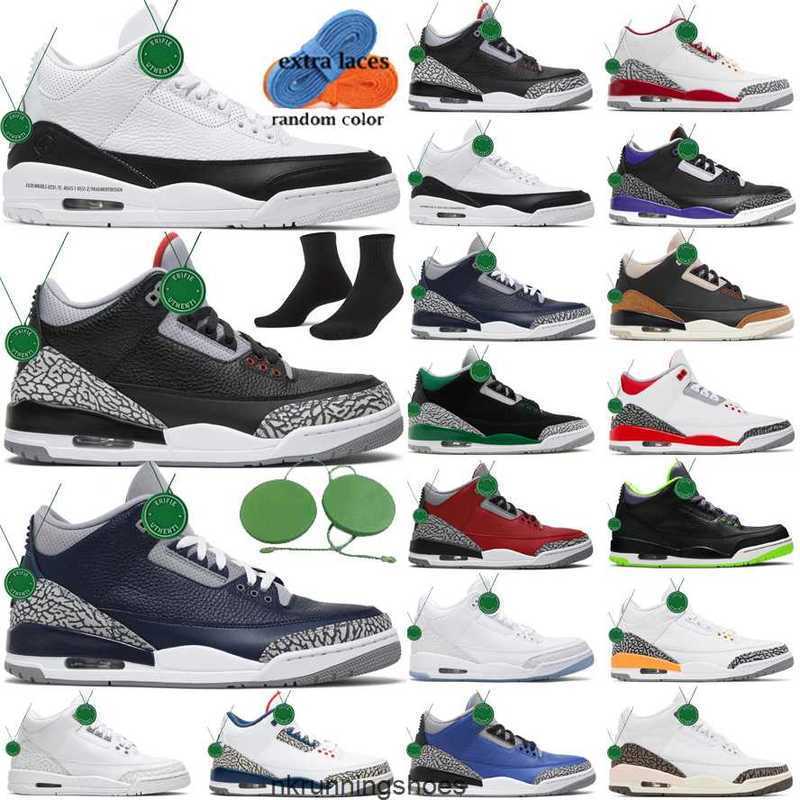 

Basketball Shoes Mens Trainers Outdoor Sports Sneakers Red Pine Green Racer Blue Cool Grey Court Purple Laser Orange Men Jumpman 3 Jordens, Color # 2