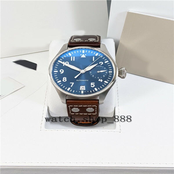 

TOP-Quality Wristwatches Watches ZF IW501002 46mm Alligator leather strap Sapphire Stainless Luminescent Cal.51111 Movement Mechanical Automatic men Mens Watch