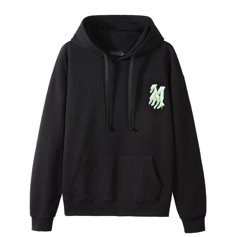 

Men's Hoodies & Sweatshirts New Sweatshirt 3321 Insert Pocket Black Casual Hooded Printed Sweatshirt