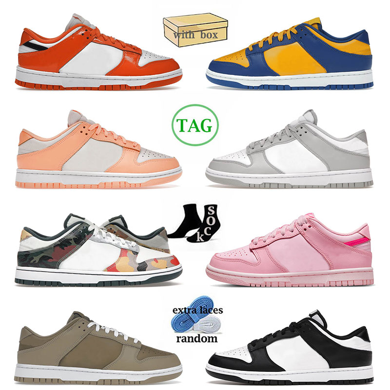 

Authentic Top Fashion 2023 Designer Running Shoes Halloween UCLA Grey Fog Triple Pink Black White Panda Skate Low Trainers Sneakers With Box, 32