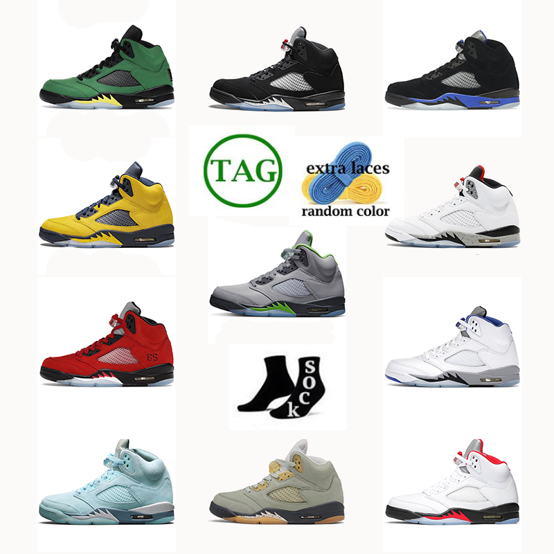 

with box 5 basketball shoes for men women jumpman 5s Military Black Cat Sail Thunder White Cactus Jack Blue University Infrared Cool Grey mens sports sneakers