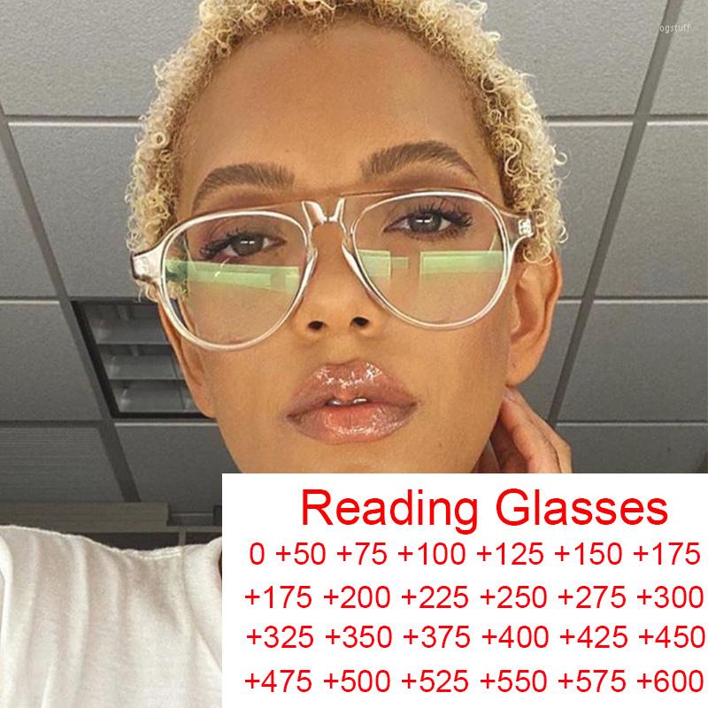 

Sunglasses Clear Frame Glasses Women Men Anti Blue Light Pilot Eyewear 2022 Brand Retro Eyeglasses Vision Care Reading 1 2.5
