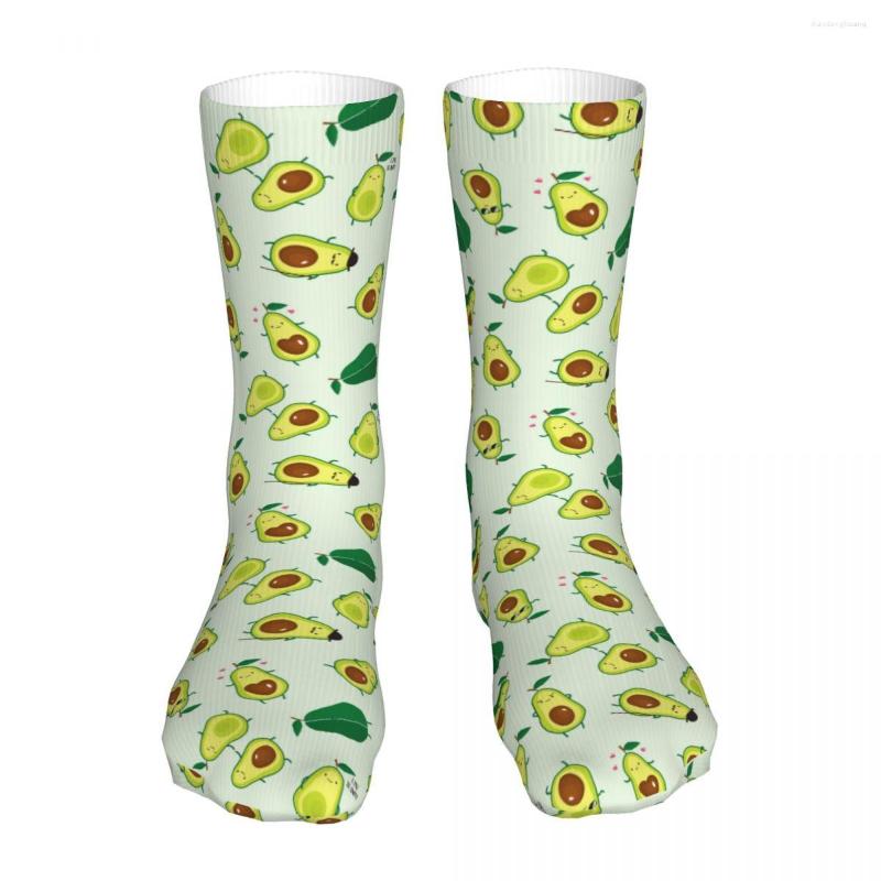 

Men's Socks Cute Avocado Sock Men Women Polyester Stockings Customizable Design, Black