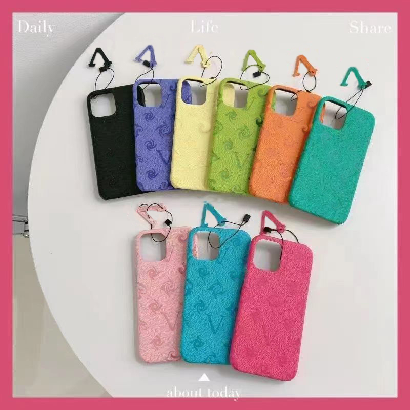 

Designer Phone Cases 9 Colors Luxury Flowers Phonecase Fashion Brand Pendant Case Cover Shell For IPhone 14 Pro Max Plus 13 12 11 XS XR 8 7, Orange