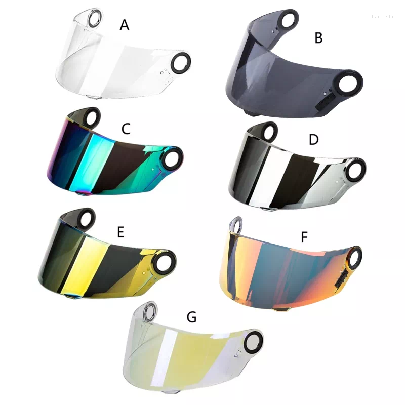 

Motorcycle Helmets Helmet Windproof Shield Lens Bicycle Retro Visor Decoration Compatible With LS2 FF358 396, Golden