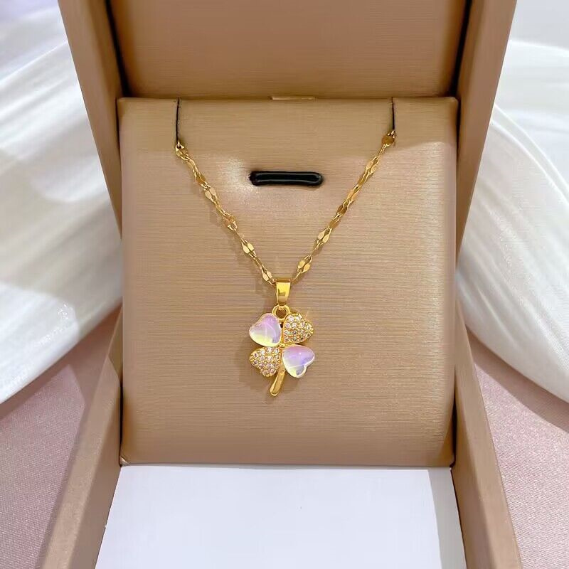 

Womens Luxury Designer Necklace Fashion Four-leaf Clover Cleef Pendant Necklace 18K Gold Necklaces Jewelry