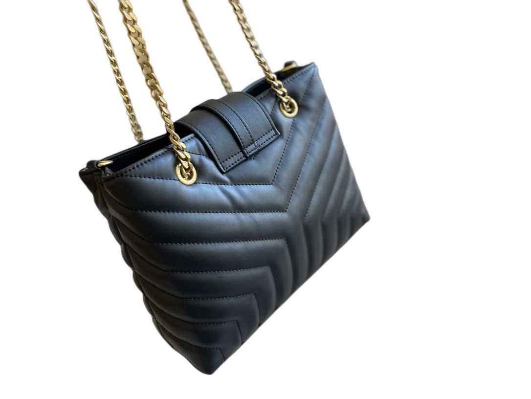 

classic women LOULOU Quilting Totes bag Fashion Shopping Satchels Soft lambskin crossbody messenger bags Luxury Designer satchel handbag, Packaging bubble bag size 25x20x9cm